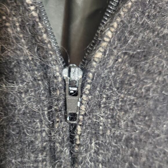 Vtg Iceland Wool Gray Zip Jacket Snowflake Alafoss Icewool Lined Sm Unisex - Picture 6 of 10